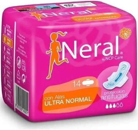 Compresas Neral Ultra con Alas Normal 14 Horas – 1 Pieza