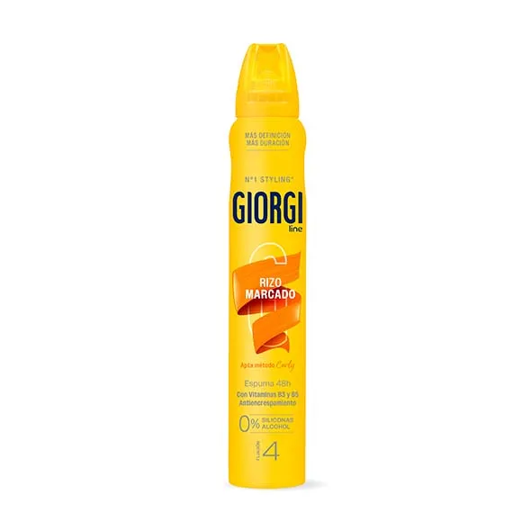 Espuma Giorgi Line Rizo Marcado Apta Método Curly 250 ml