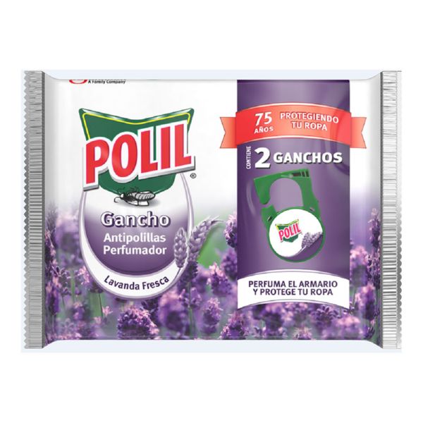 Polil Gancho Lavanda  - 2 Ganchos