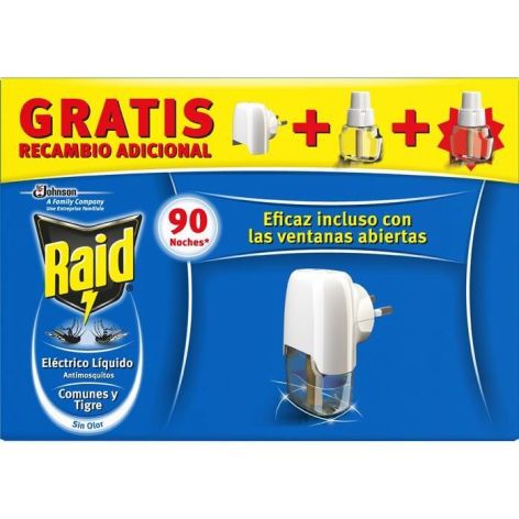 Raid electrico liquido antimosquitos sin olor - 90 Noches