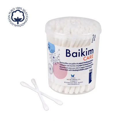 Baikim Care Bastoncillos con Palito 100 Unidades