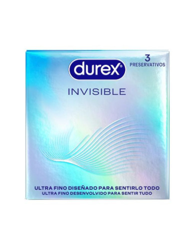 Durex InvisibLE, SENSTV,NATURAL  3 Unidad