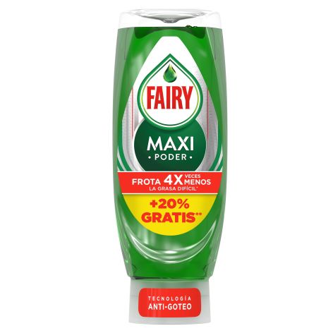 Fairy Maxi Poder Limpia 5x Rápidos la Grasa Difícil 450ml