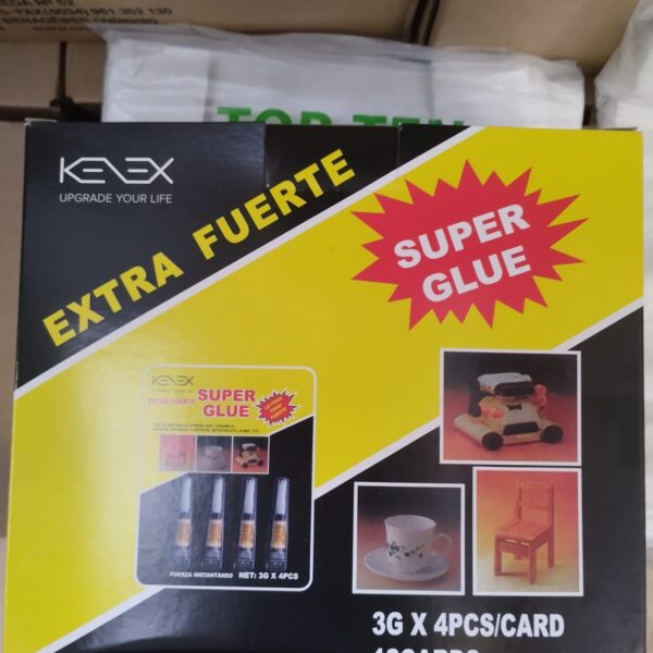 Super Glue Extra Fuerte, pack de 4