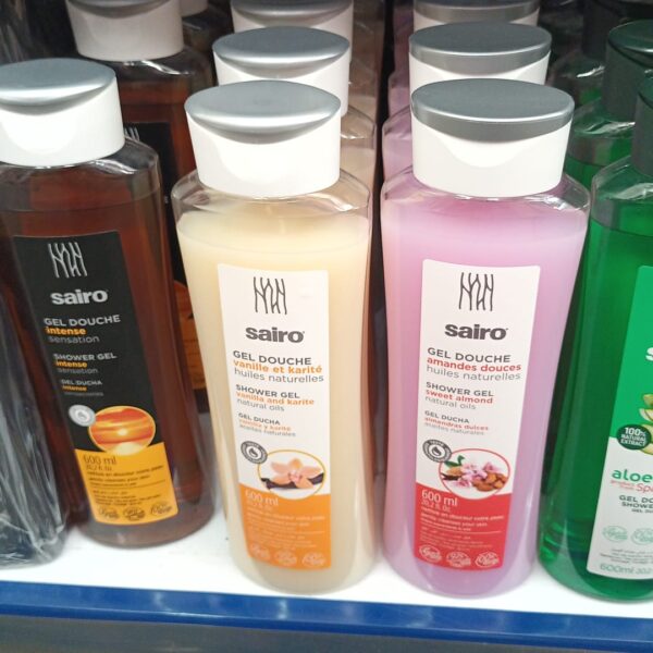 SAIRO GEL DUCHA 600 ML SURT  C/12